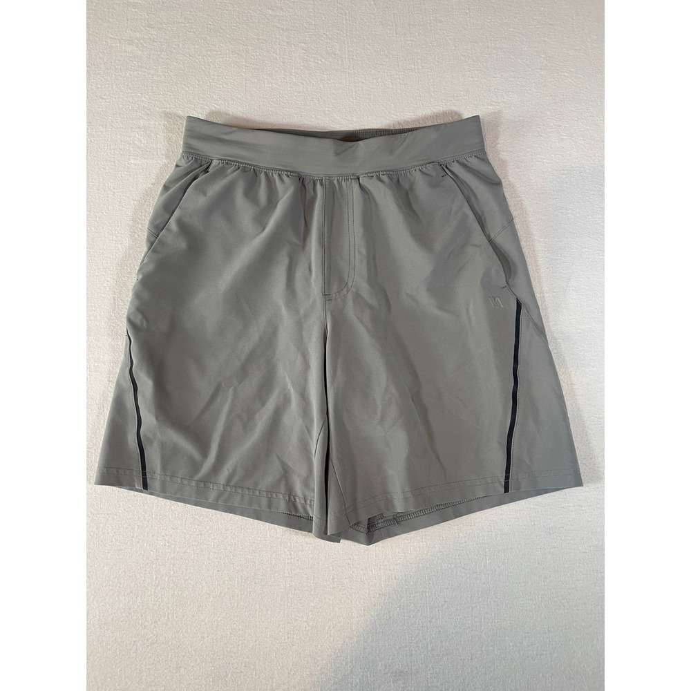 VRST Men's 7" Stealth Shorts Small Silver Grey Athletic Training Relaxed Fit